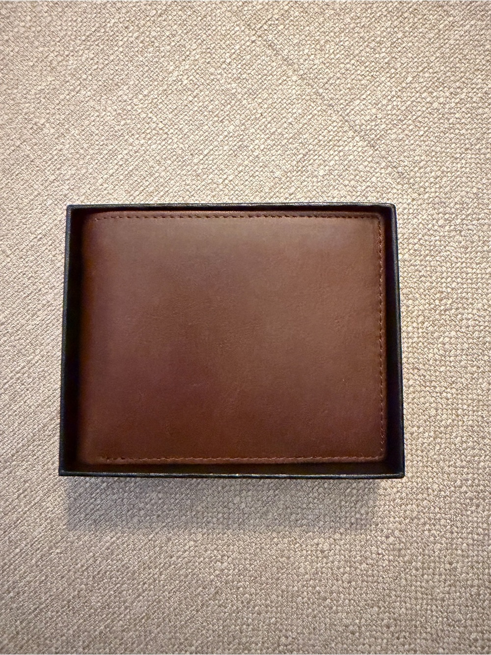 NWB - SEROVI Wallet 1874N-CoffeeBrown 
Men's Brown Leather Bi-Fold Wallet